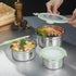 304 Stainless Steel Fresh-keeping Food Storage Box Sealed